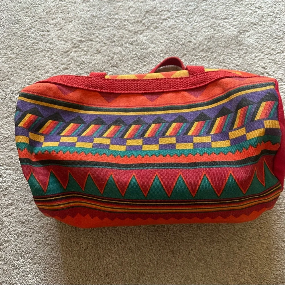Vintage Geometric Duffel Bag